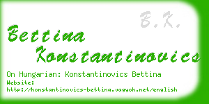 bettina konstantinovics business card